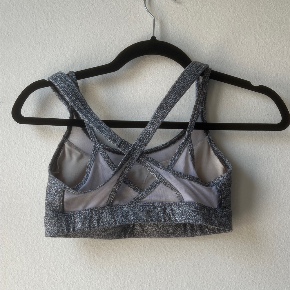 Lululemon Athletica Heathered Gray Sports Bra - Picture 3 of 5